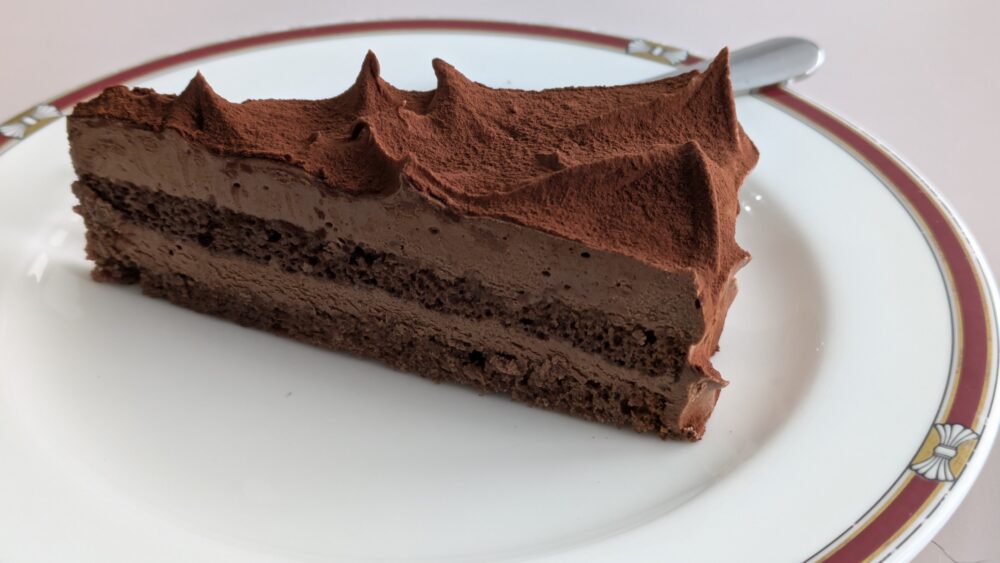 フライングフォックスのチョコレートケーキ