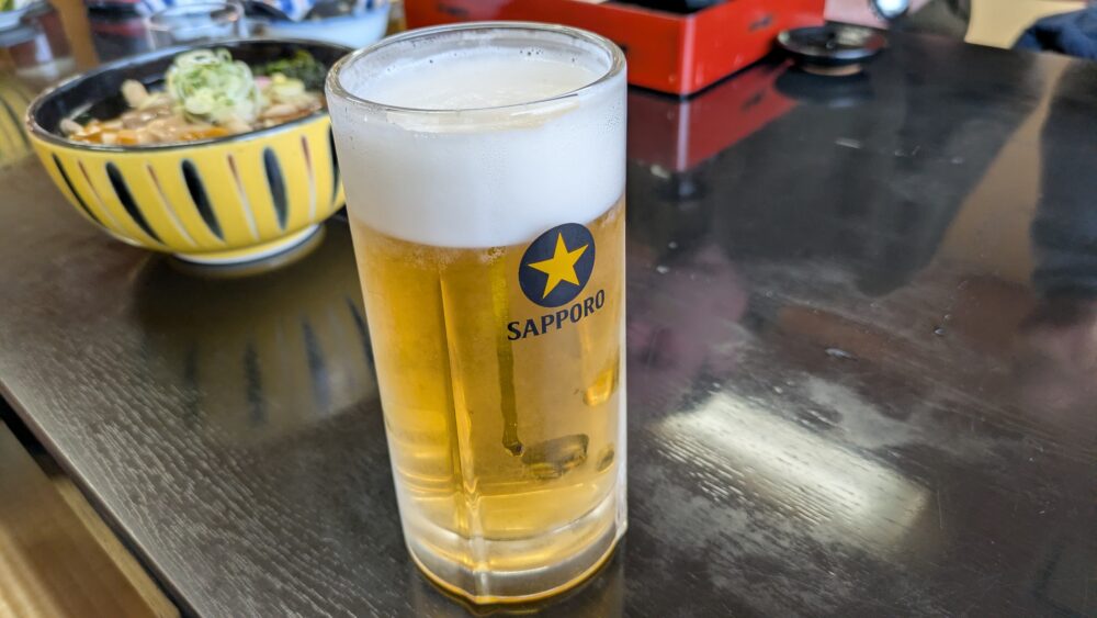 草笛上田店のビール
