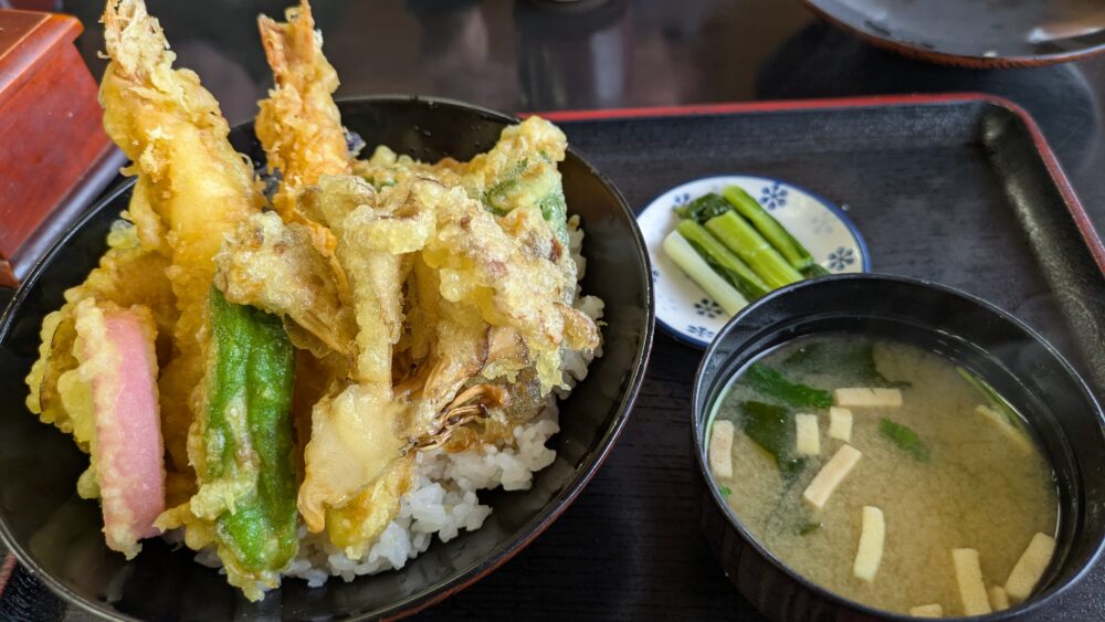 草笛上田店の天丼