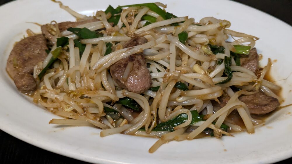 壇太のレバニラ炒め