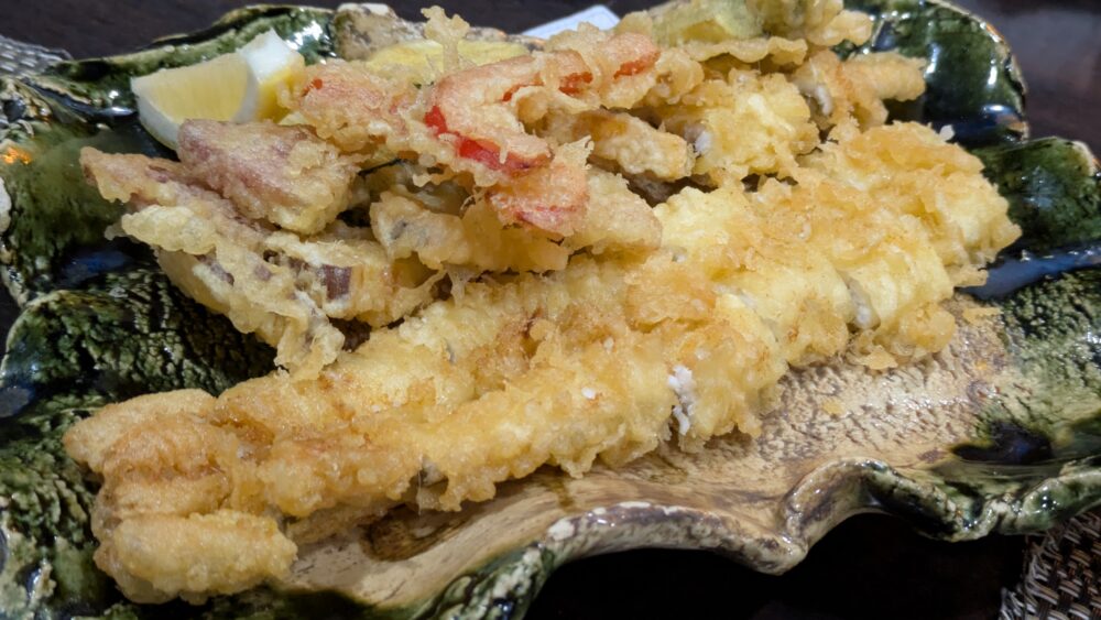 夏見屋の穴子一本揚げ