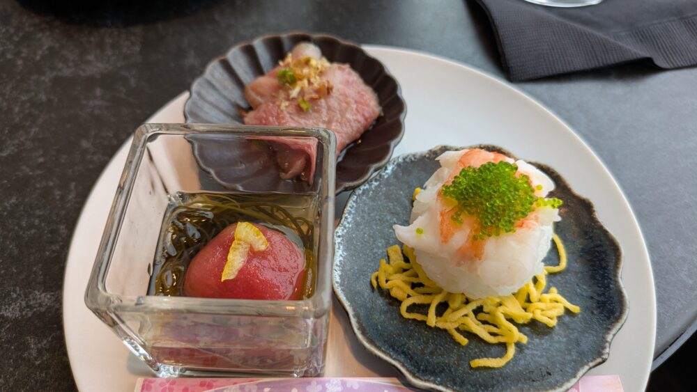 アメックスセンチュリオンラウンジ羽田の荻野シェフの料理