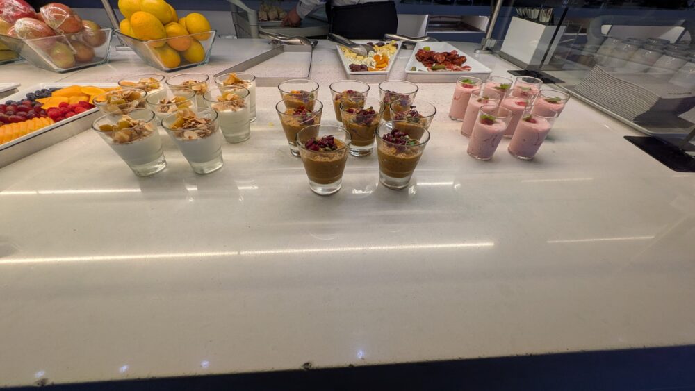 アメリカン航空のフラッグシップラウンジのデザート