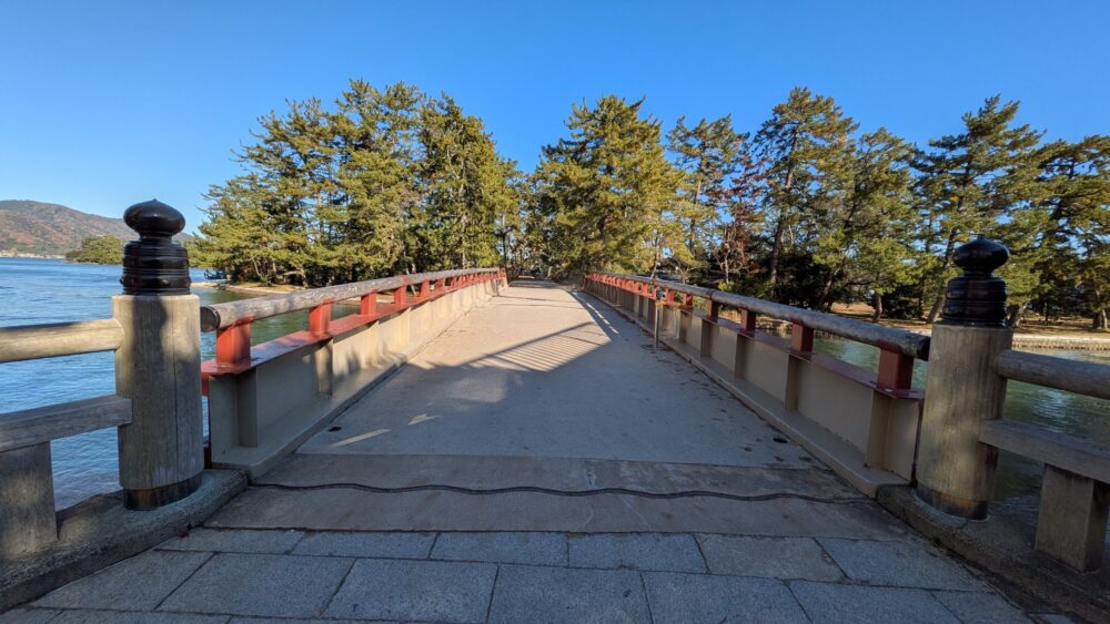 天橋立の名物「回旋橋」の全景