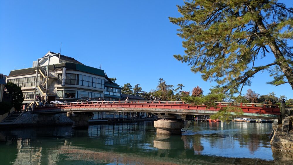 天橋立の名物「回旋橋」