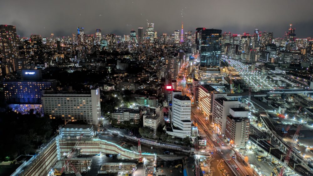 テーブル9の夜景