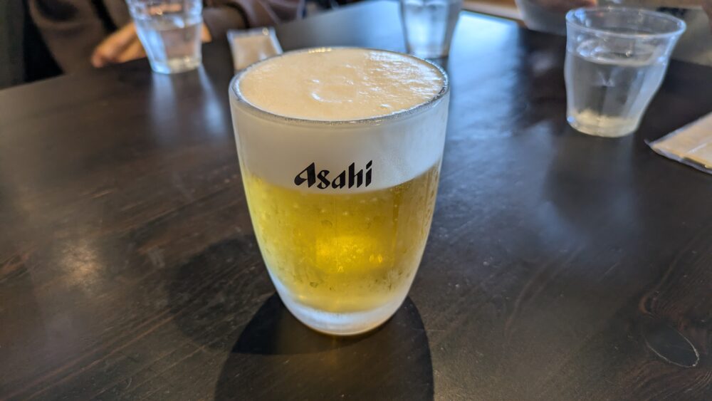 海鮮食堂KUTTAのビール