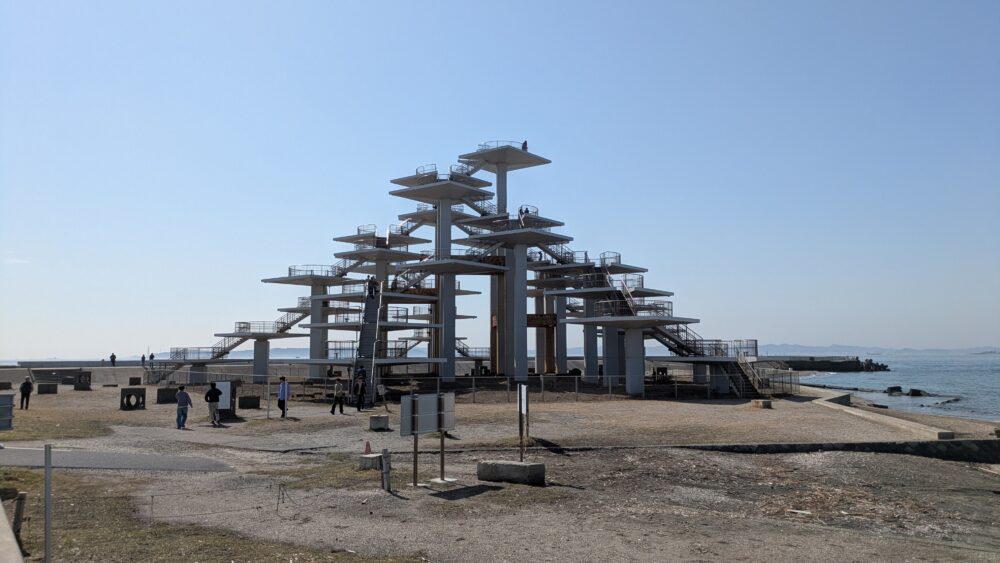 明治百年記念展望塔（富津岬展望台）の全景