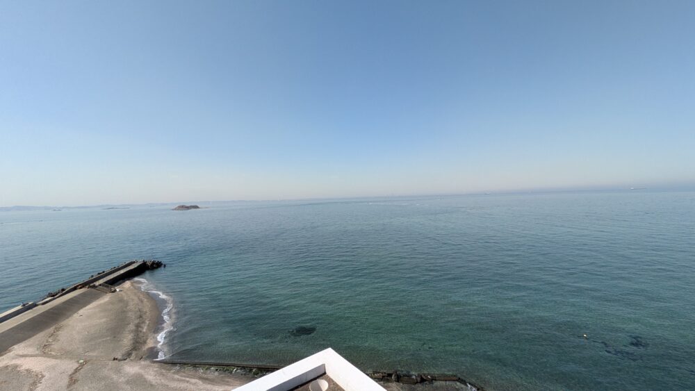 明治百年記念展望塔（富津岬展望台）からの眺望