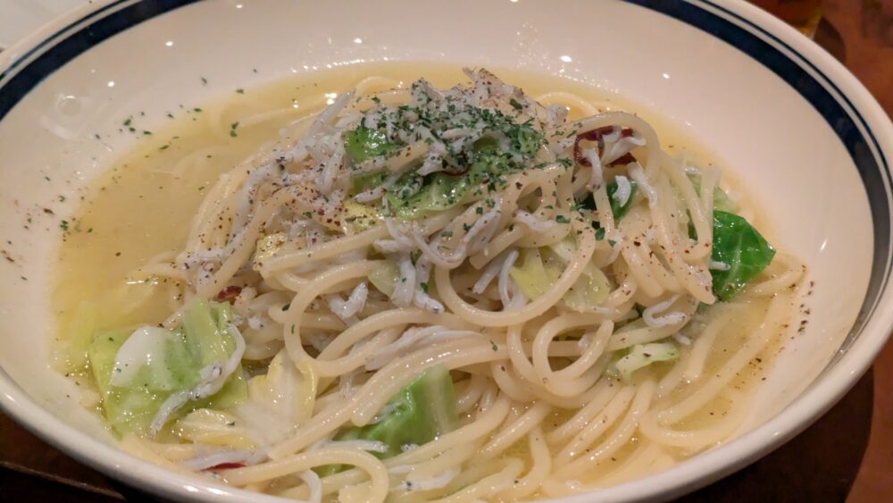 TOKYOCIRCUSCAFEの柚子胡椒ペペロンチーノ