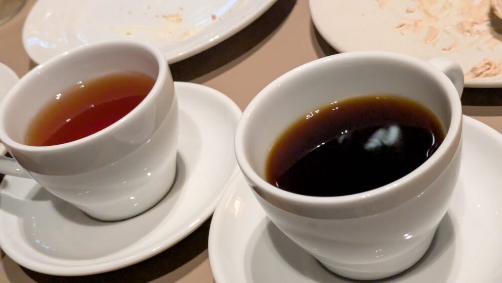 RIVERSIDECLUBのコーヒーと紅茶