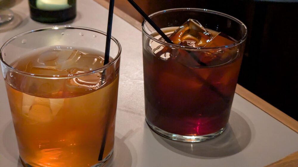 RIVERSIDECLUBのアイスティーとアイスコーヒー