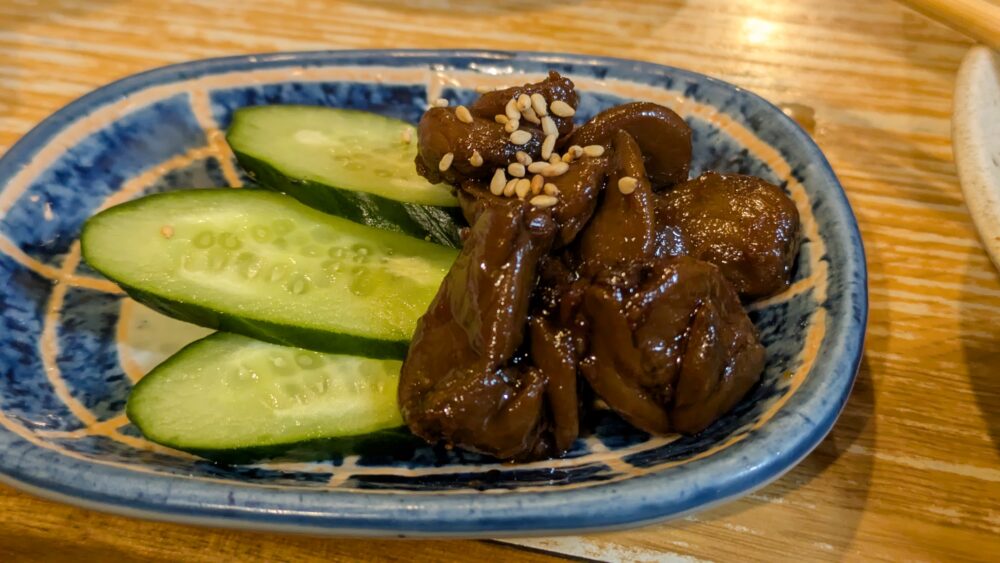 金楽の自家製ニンニク漬け