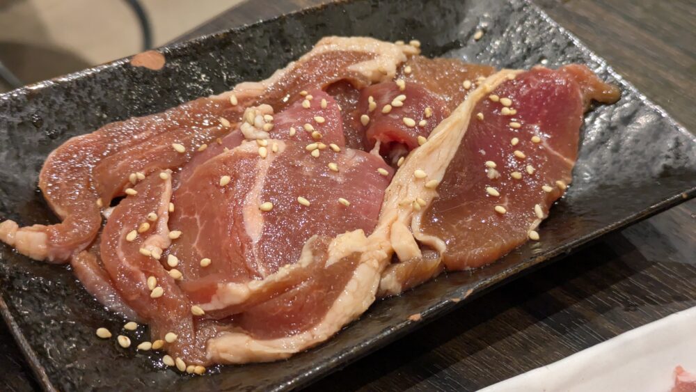 ジンギスカン椿の味付けラム