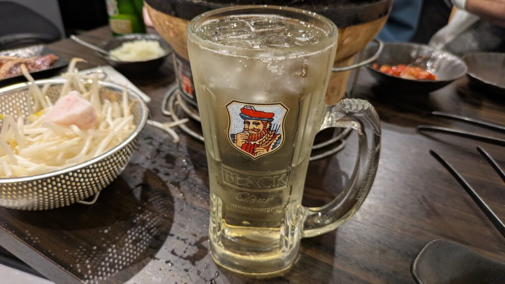 ジンギスカン椿のハイボール