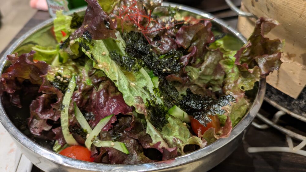 ジンギスカン椿のチョレギサラダ