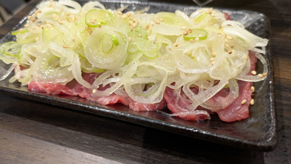 ジンギスカン椿のネギ塩ラム