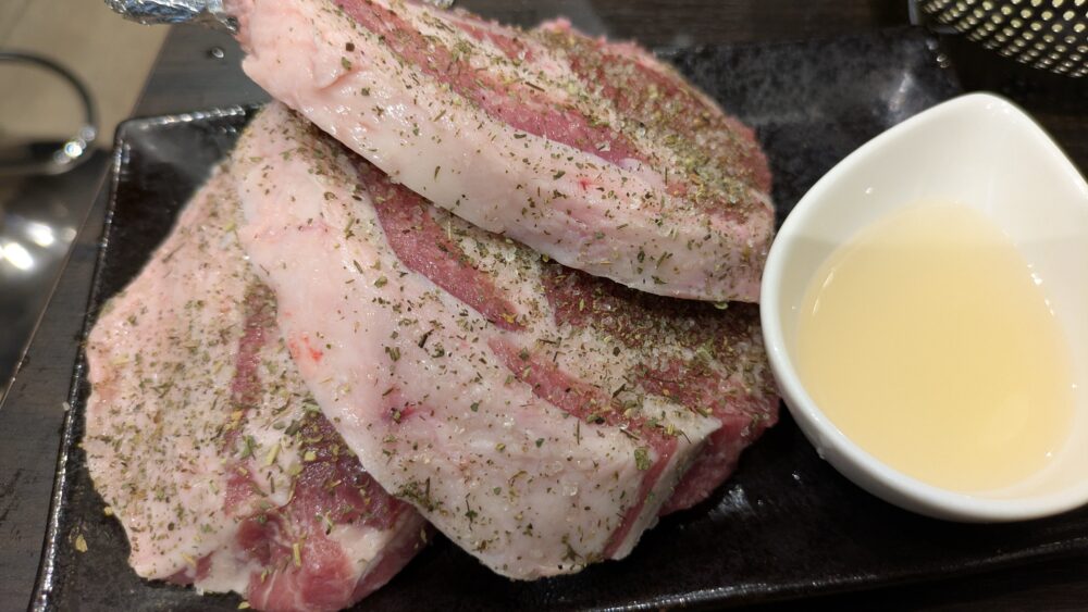 ジンギスカン椿のラムチョップ