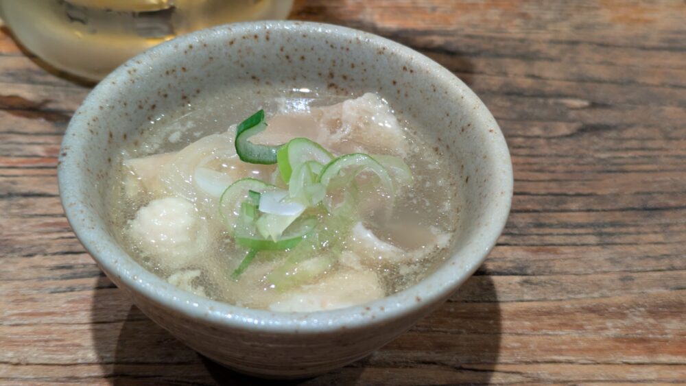 鳥焼き羽矢てのお通し