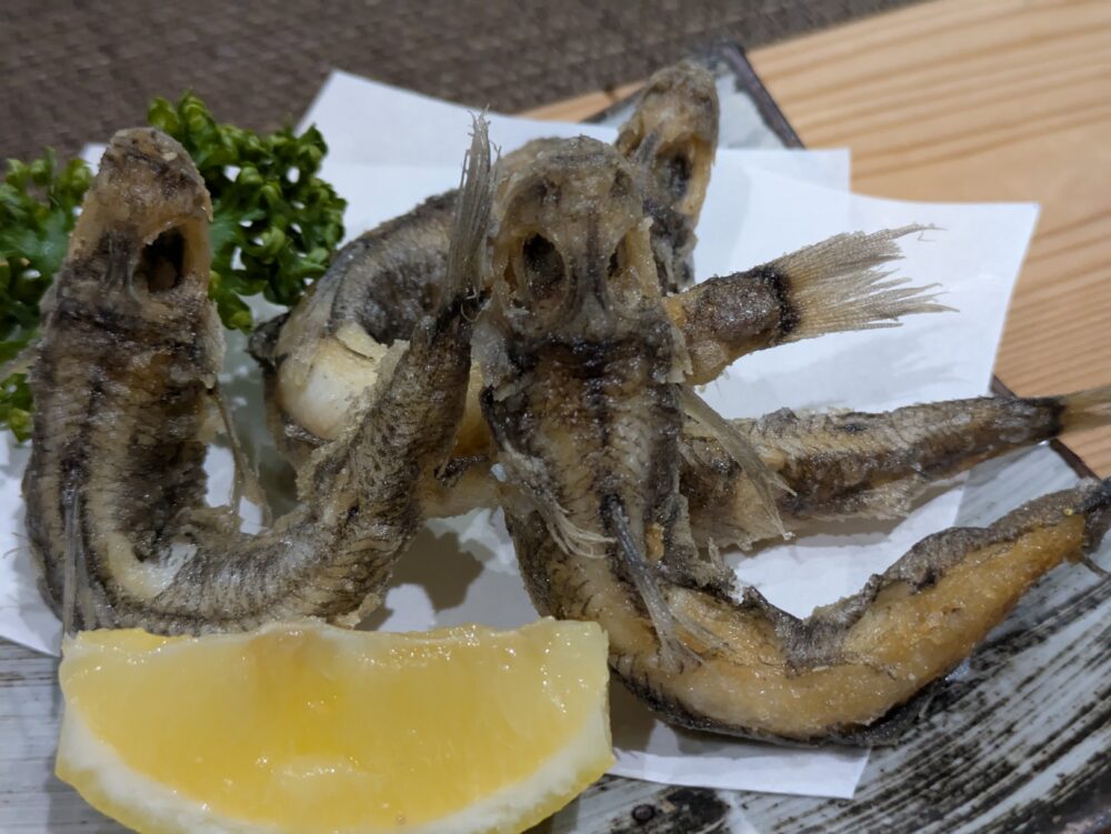 山咲きのめひかりの唐揚げ