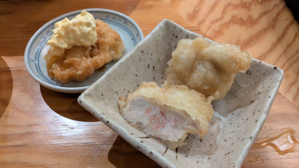 天串×和酒佐香月のかしわ天の塩とタルタル