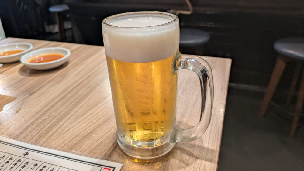 たれ山大井町店のビール