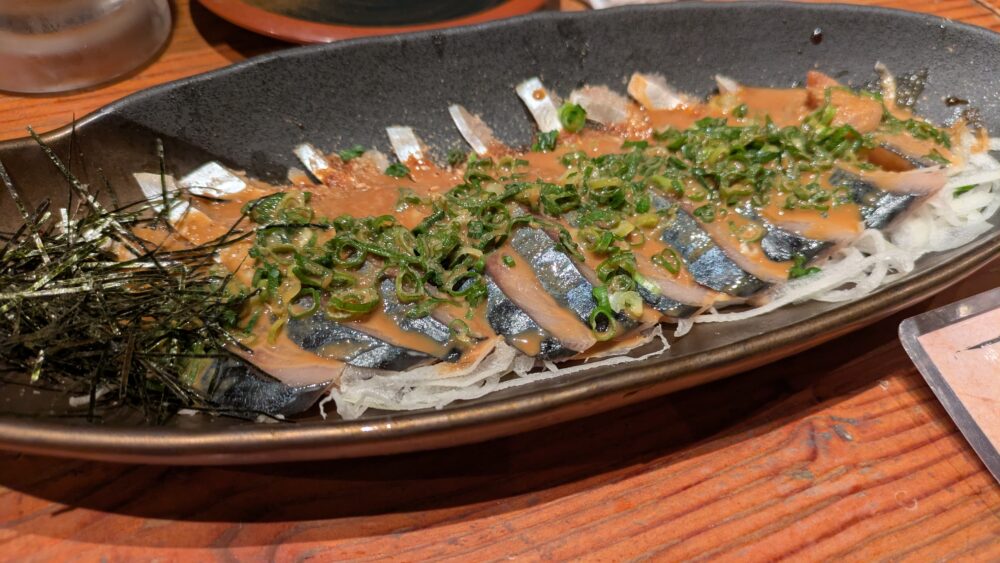 九州熱中屋品川のごま鯖
