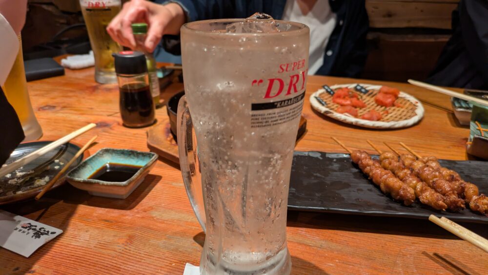 九州熱中屋品川の富乃宝山ソーダ割り