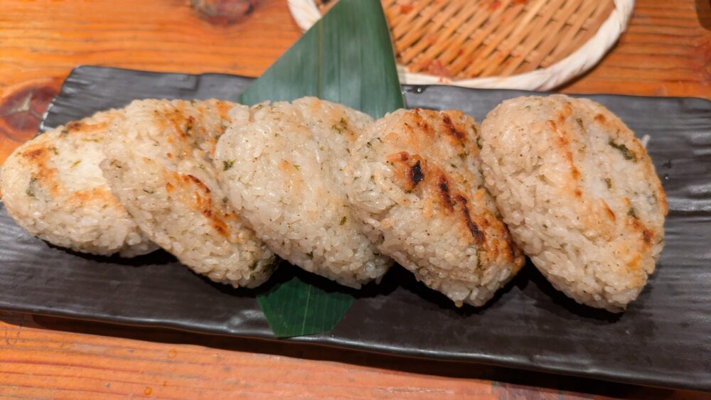 九州熱中屋品川の焼きおにぎり。