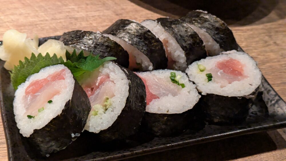 源八船頭船橋店の海鮮巻き