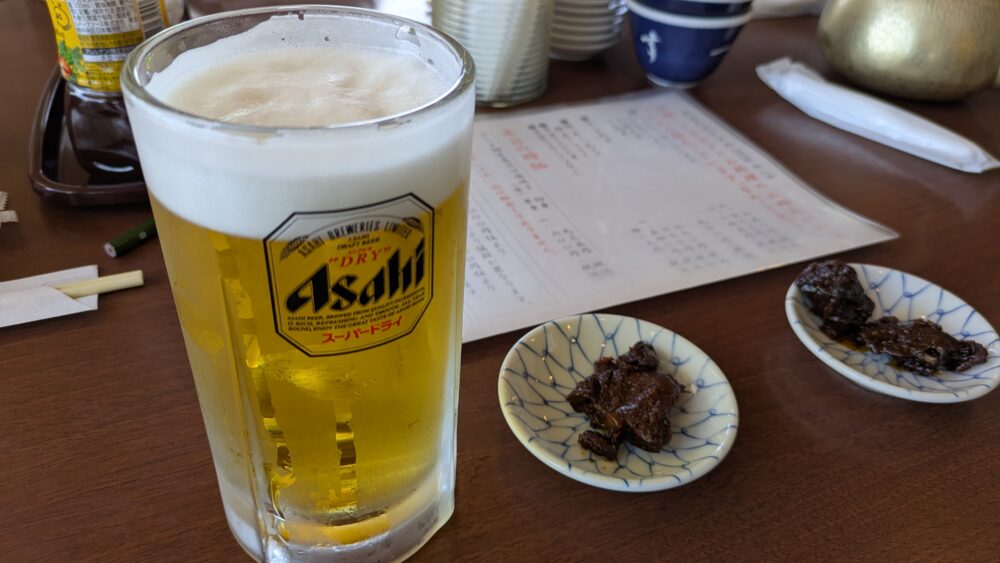 一山いけすの生ビール