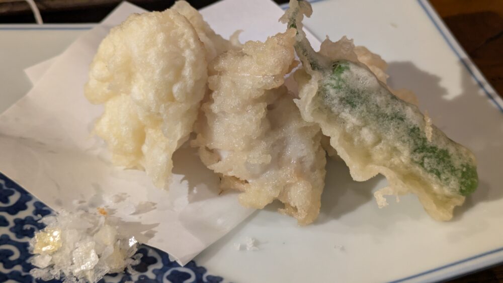 大和屋音次郎の白子の天ぷら