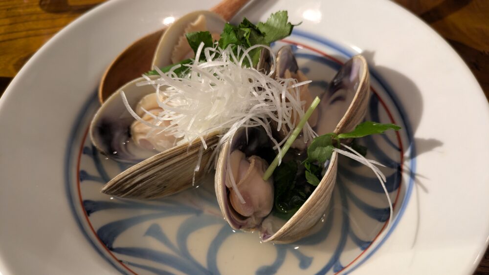 大和屋音次郎のはまぐり酒蒸し