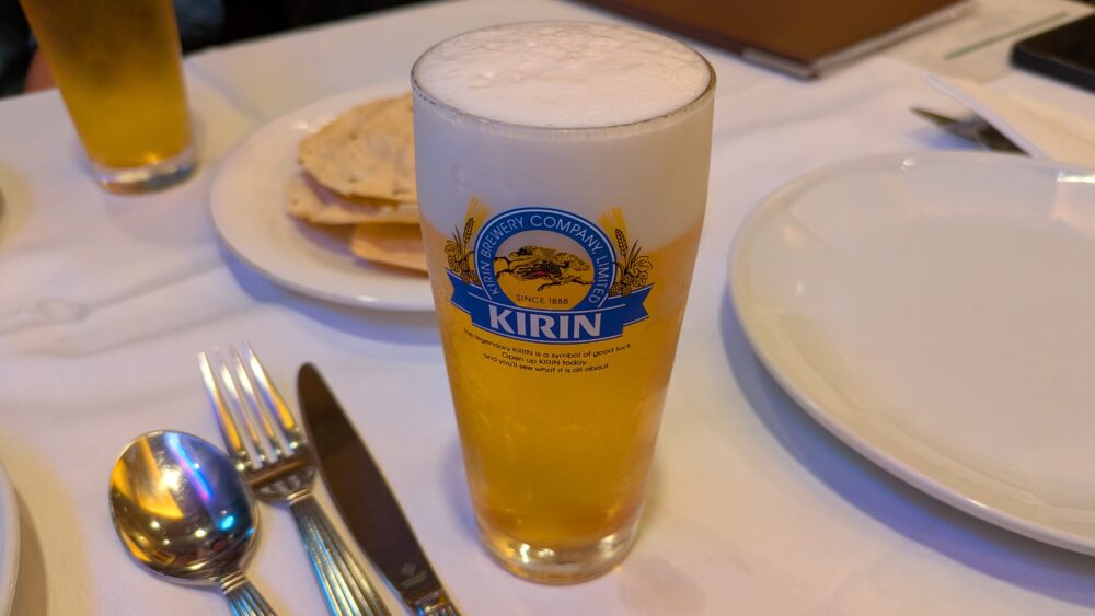 インディアンレストラン西麻布byKENBOKKEの生ビール