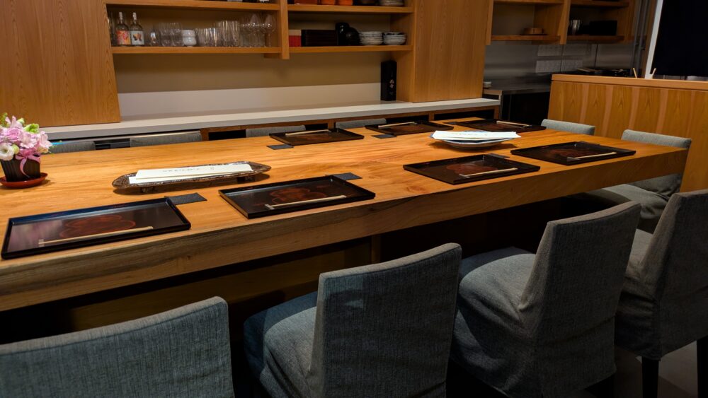 溜池なかむらのカウンター