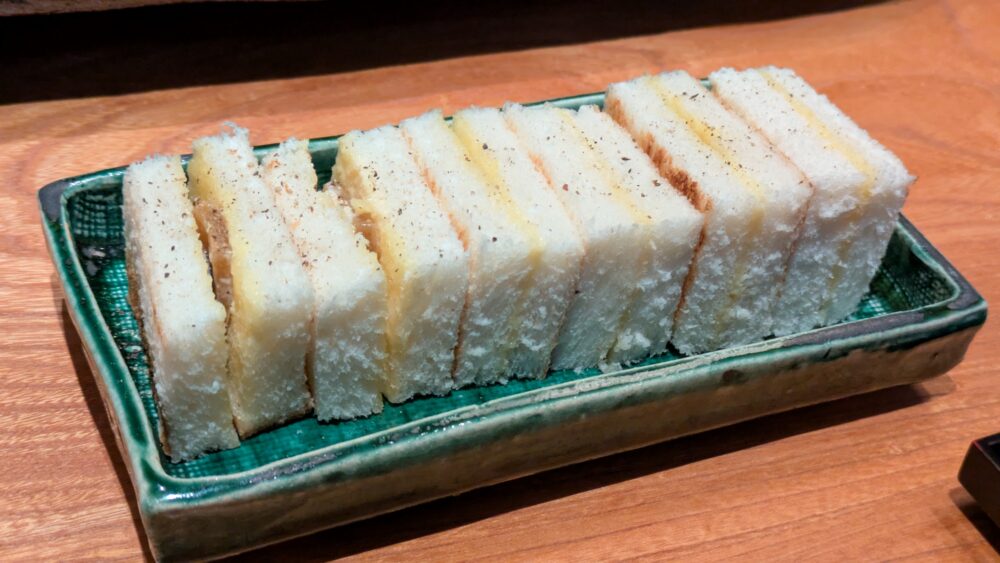 溜池なかむらの奈良漬けとゴルゴンゾーラの焼きサンド