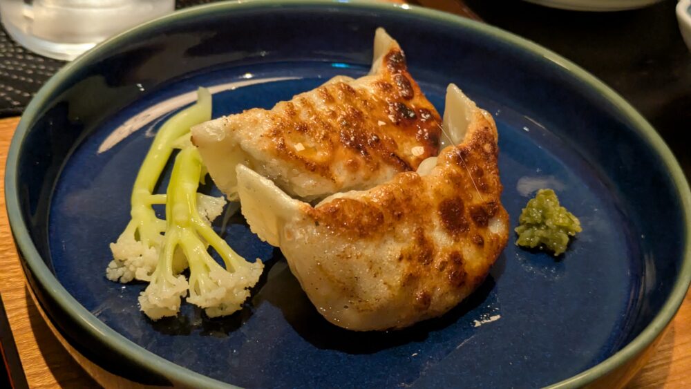 溜池なかむらの筍とふきのとうの焼き餃子