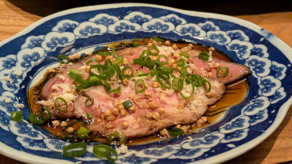 溜池なかむらのおつまみローストビーフ