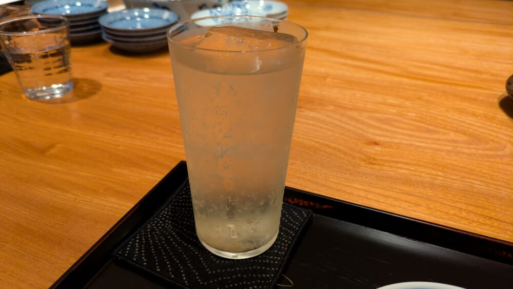 溜池なかむらのに出し生姜サワー