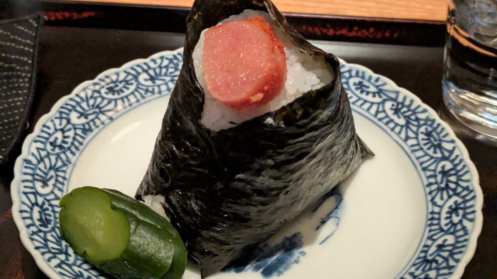 溜池なかむらの明太子のおにぎり