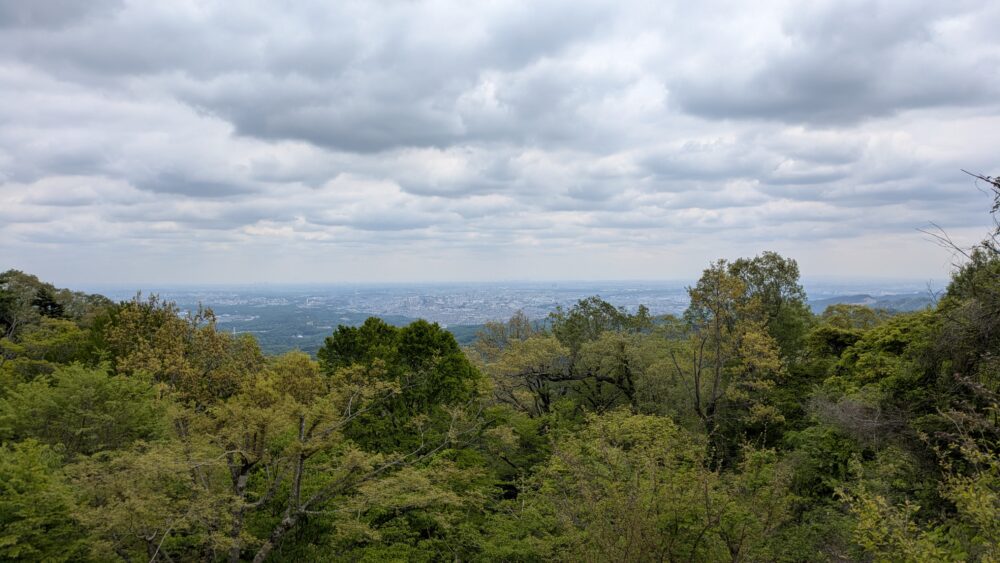 高尾山山頂からの眺め