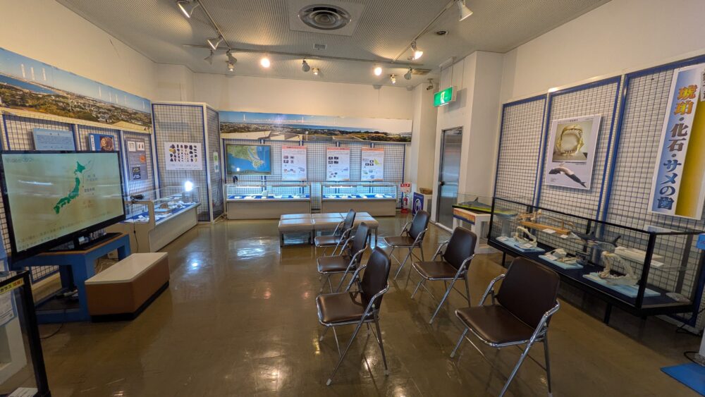 地球の丸く見える丘展望館の展示