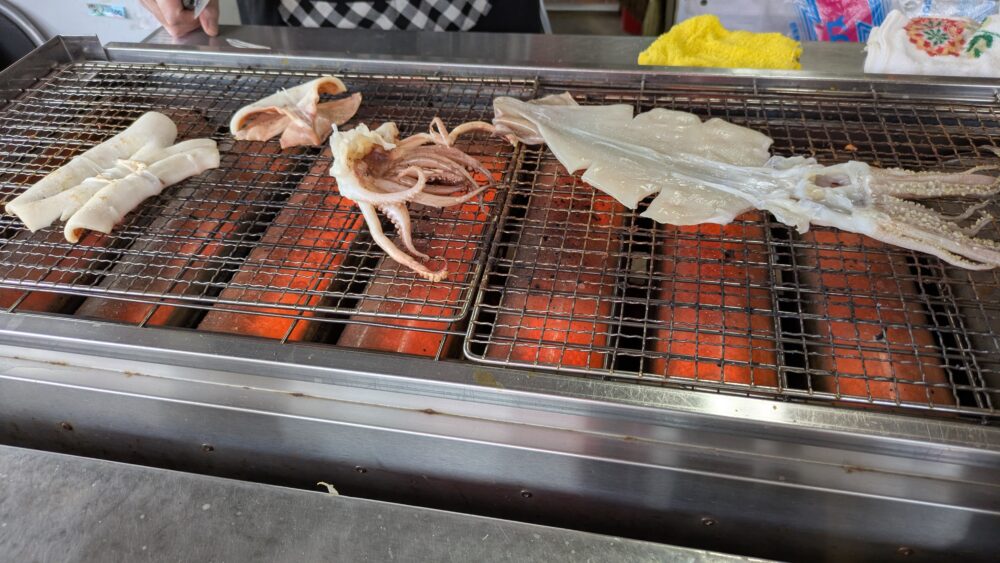 いかやき磯舟はオーダー後に焼いてくれます