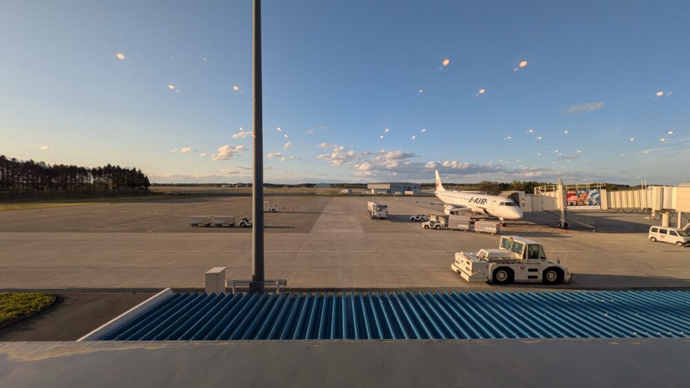 レストラン三沢空港からの眺望