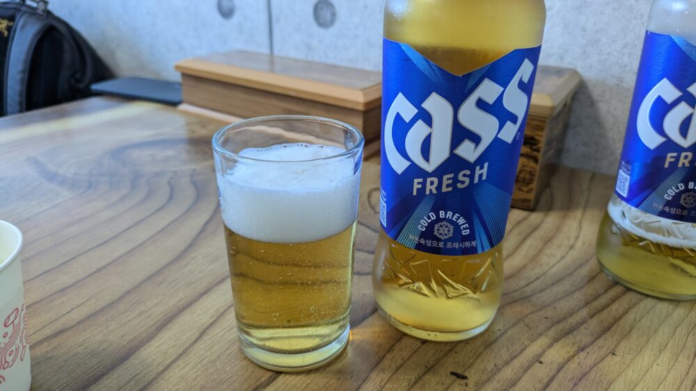 「ジニの店（ジニネ食堂／진이네식당）」の孤独のグルメのビール
