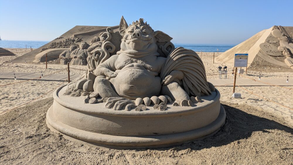 海雲台砂祭りの像3