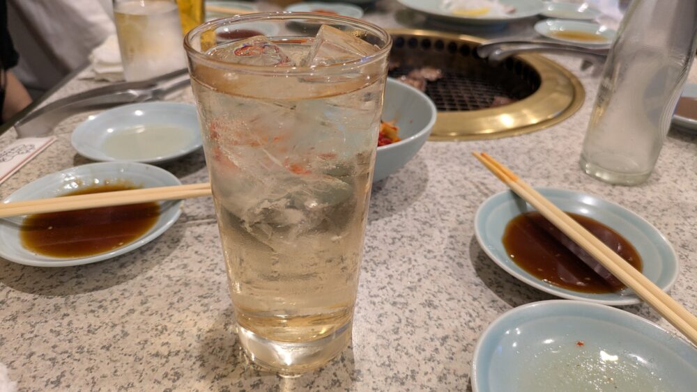 照月苑のハイボール