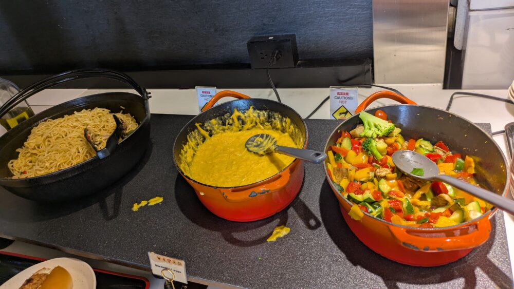 プライオリティパスラウンジNOA成田空港のスクランブルエッグ