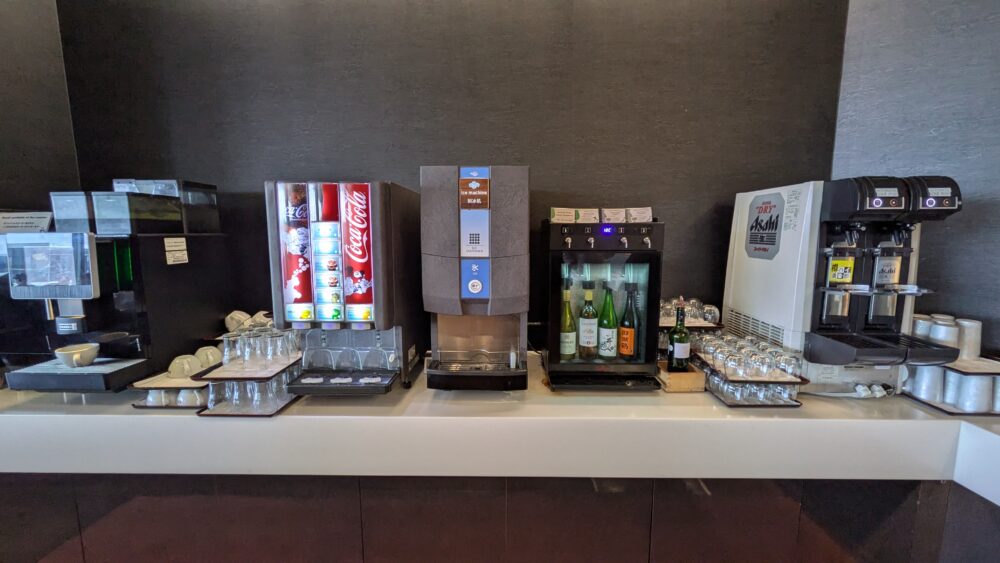 プライオリティパスラウンジNOA成田空港のドリンクバー