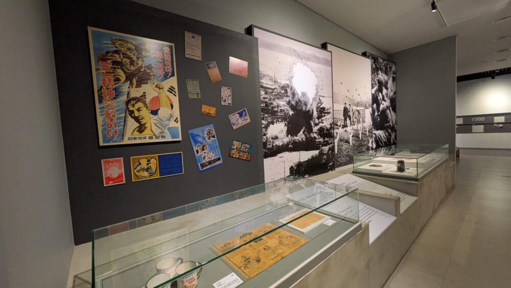 釜山博物館の戦時中の展示